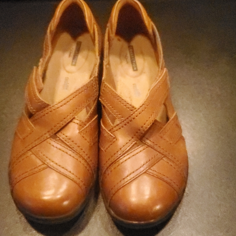 Clark's Collection Cheyn Wales Loafers Brown Size 9.5 #031426a